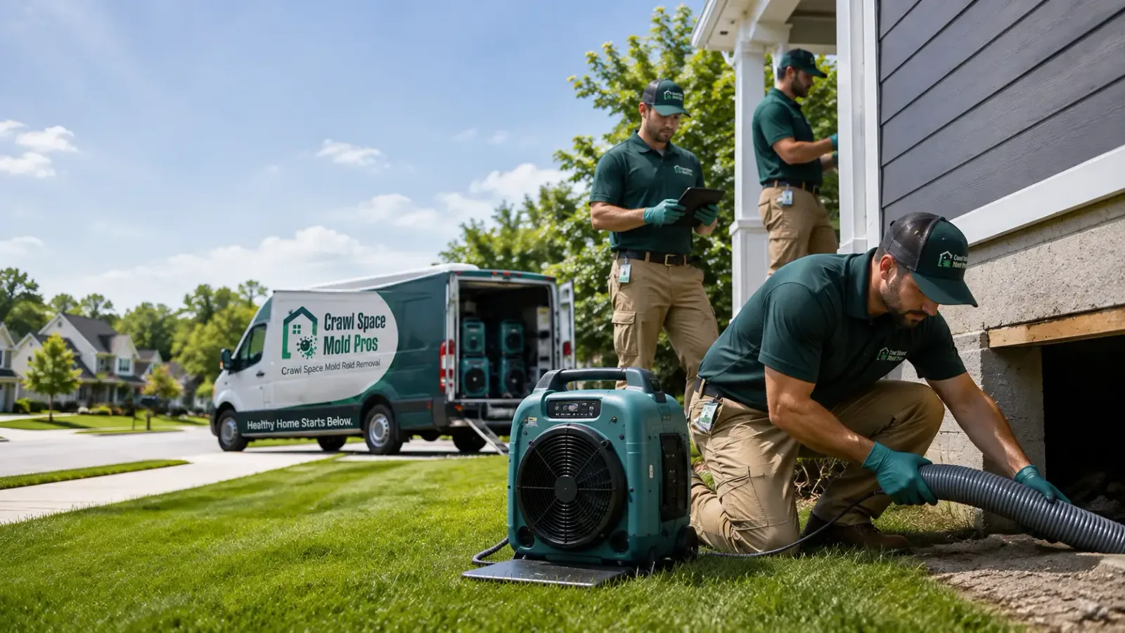 Crawl Space Mold Removal in Columbus, ND